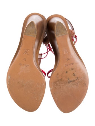 Louis Vuitton Leather T-Strap Sandals