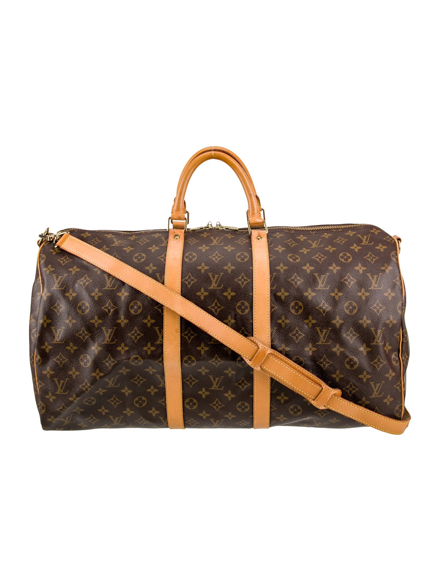 Louis Vuitton LV Monogram Keepall Bandouliere 55 Vintage