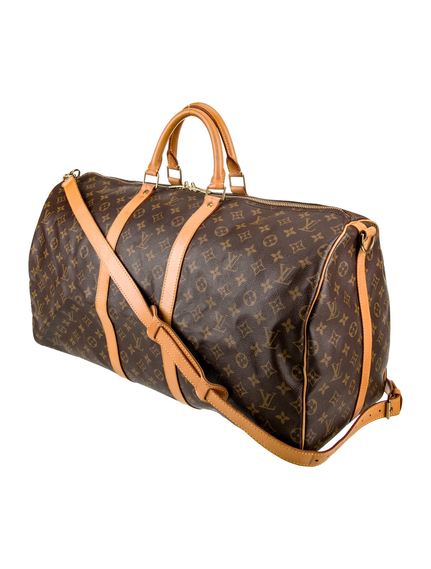 Louis Vuitton LV Monogram Keepall Bandouliere 55 Vintage