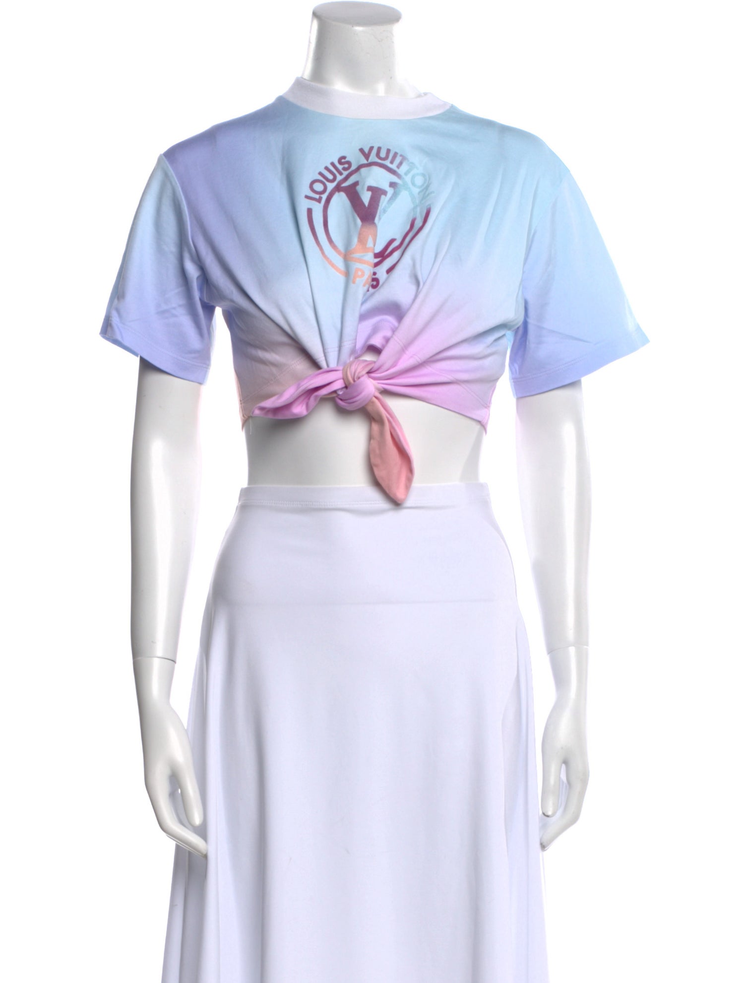 Louis Vuitton 2022 Graphic Print Crop Top