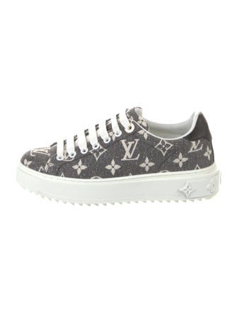 Louis Vuitton Monogram Pattern Denim Sneakers
