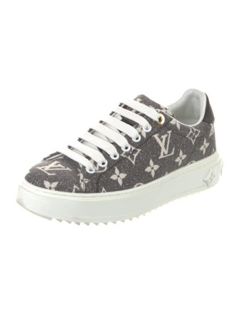 Louis Vuitton Monogram Pattern Denim Sneakers