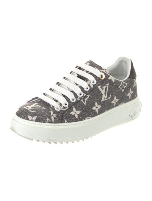 Louis Vuitton Monogram Pattern Denim Sneakers