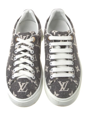 Louis Vuitton Monogram Pattern Denim Sneakers