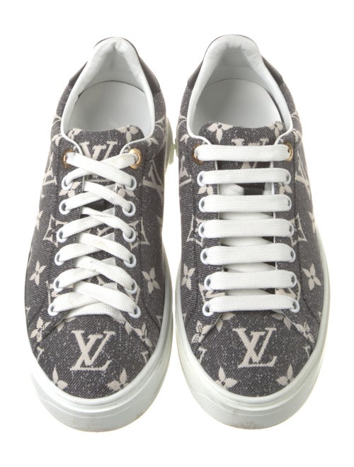 Louis Vuitton Monogram Pattern Denim Sneakers