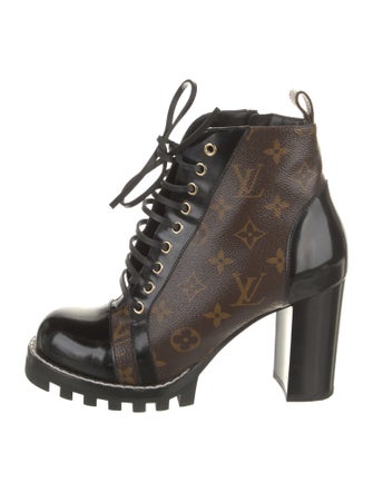 Louis Vuitton LV Monogram Lace-Up Boots