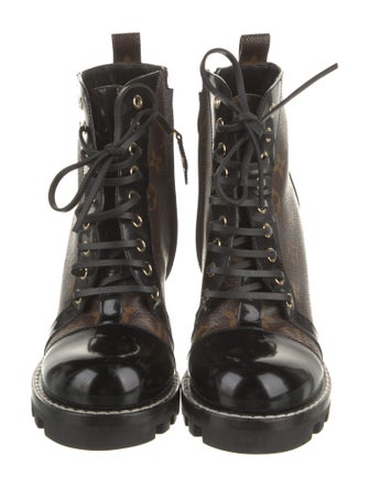 Louis Vuitton LV Monogram Lace-Up Boots
