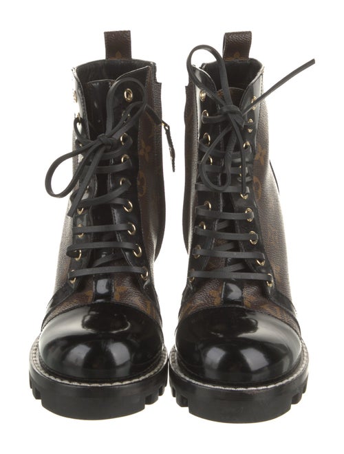 Louis Vuitton LV Monogram Lace-Up Boots