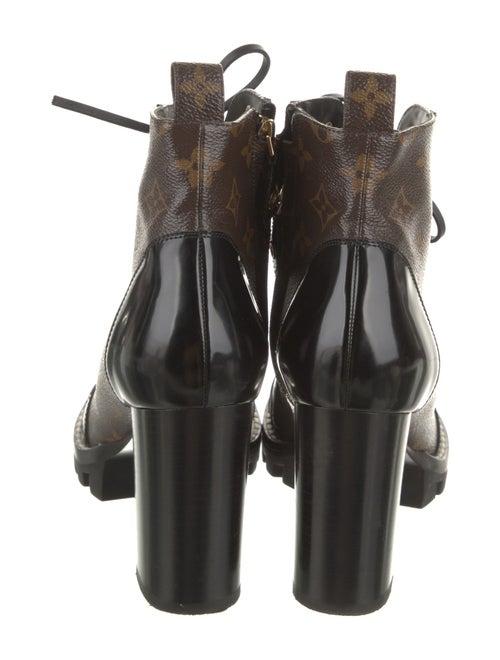 Louis Vuitton LV Monogram Lace-Up Boots