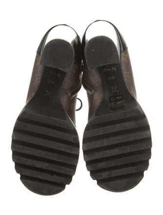 Louis Vuitton LV Monogram Lace-Up Boots