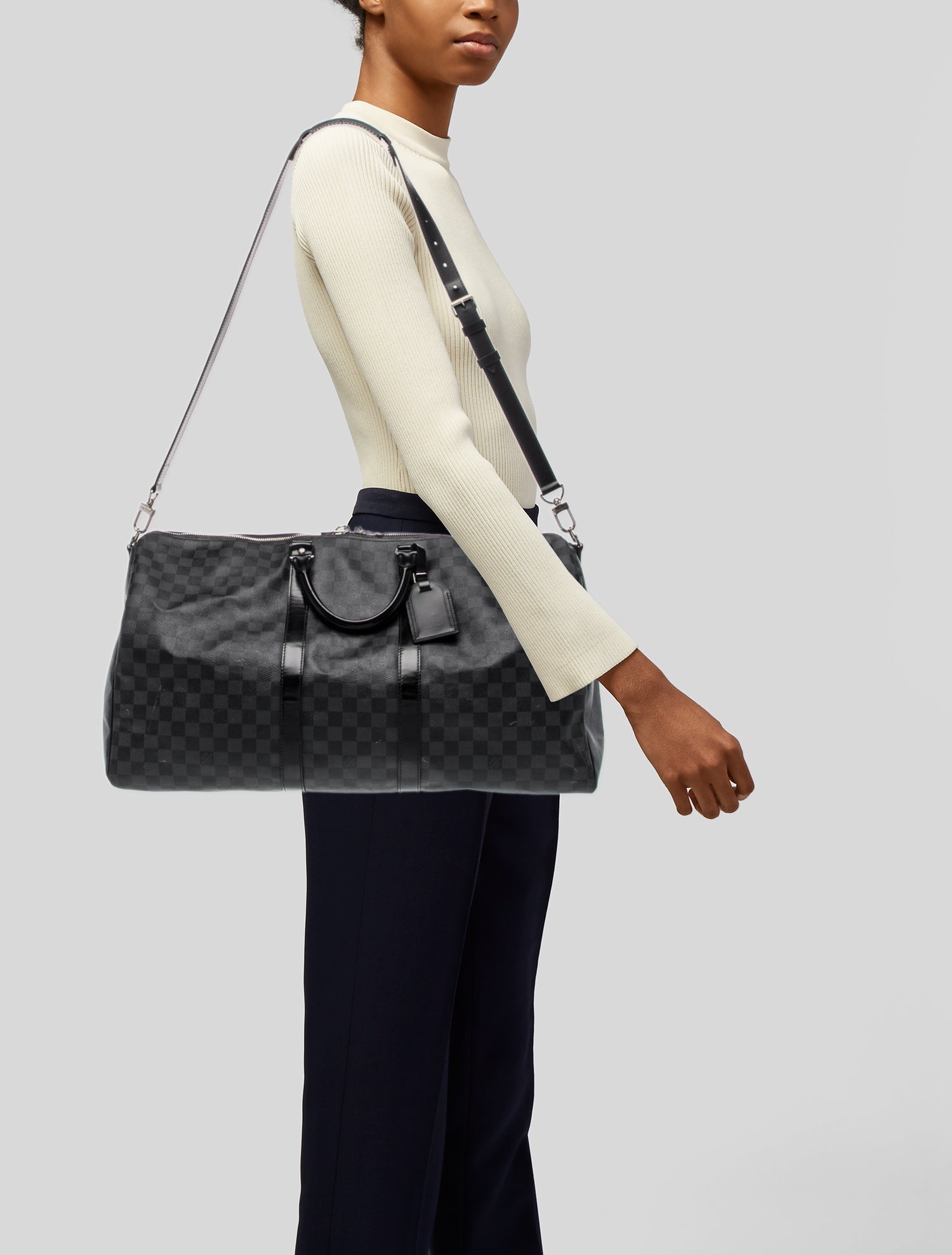 Louis Vuitton Damier Graphite Keepall Bandouliere 55