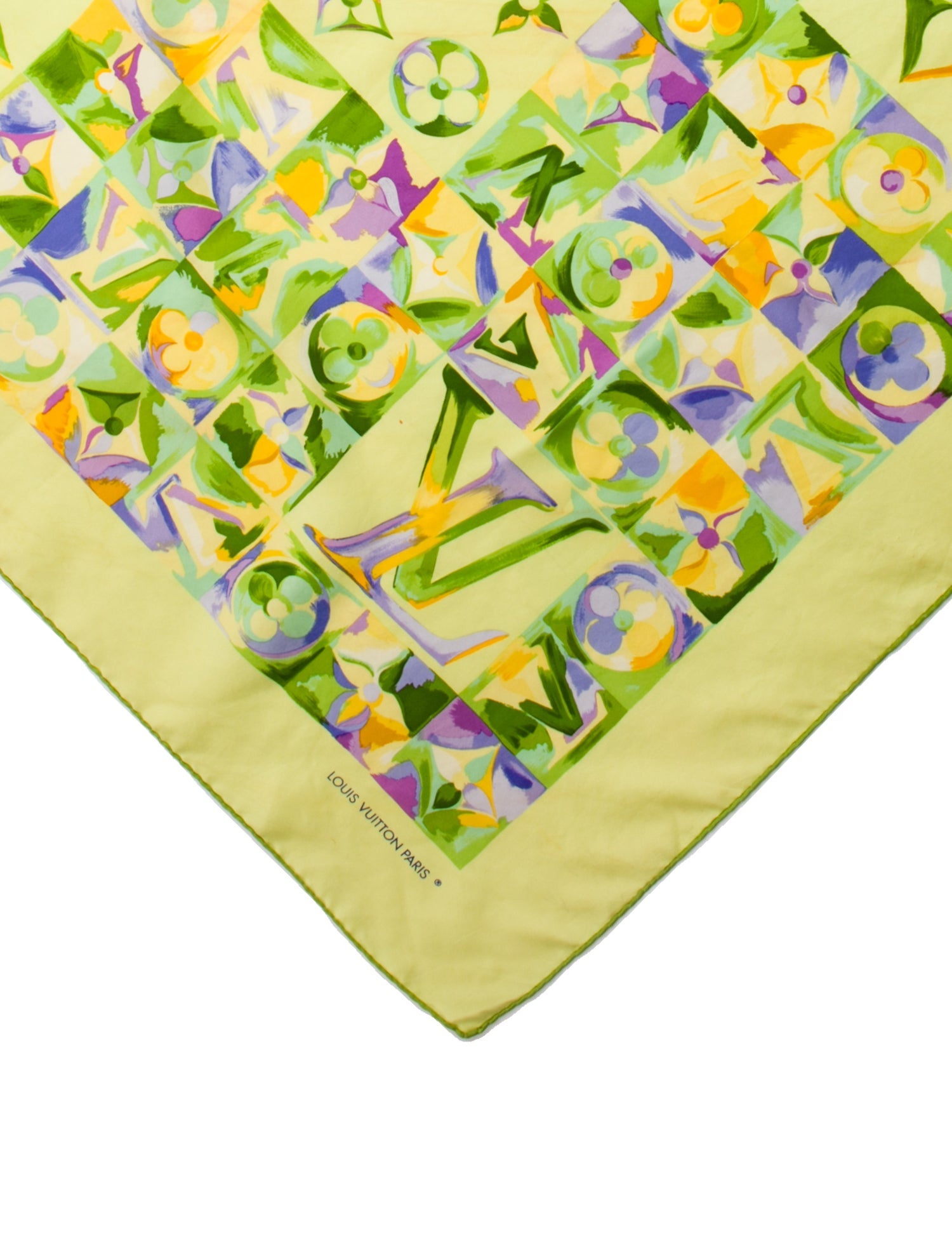 Louis Vuitton Flower Watercolor Silk Scarf