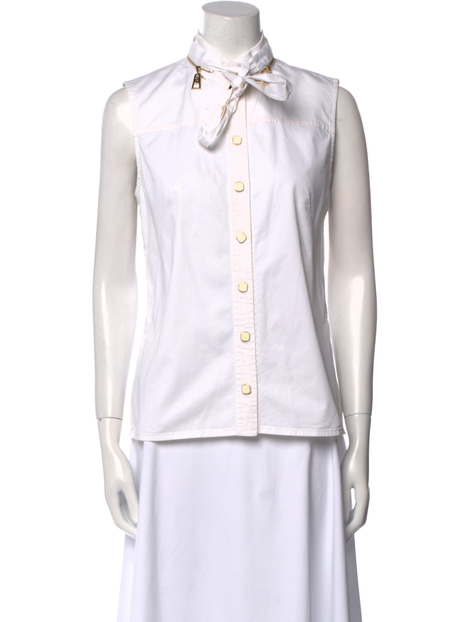 Louis Vuitton 2020 Sleeveless Button-Up Top