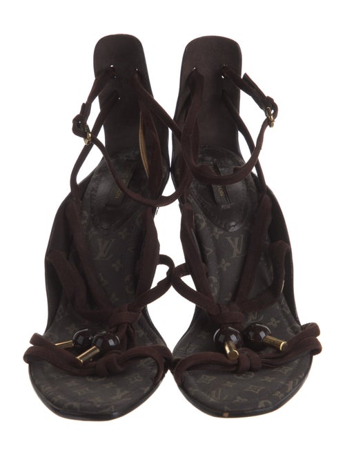 Louis Vuitton Suede Gladiator Sandals