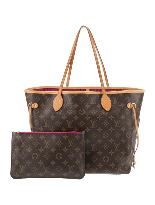 Louis Vuitton LV Monogram Neverfull w/Pouch MM