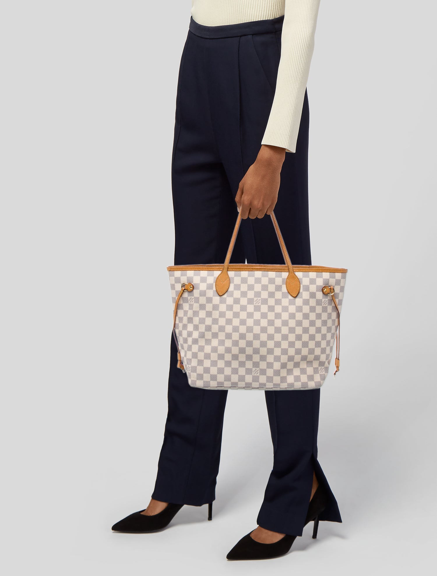 Louis Vuitton Damier Azur Neverfull w/Pouch MM