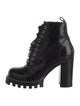 Louis Vuitton Patent Leather Lace-Up Boots
