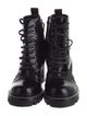 Louis Vuitton Patent Leather Lace-Up Boots