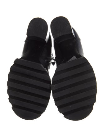 Louis Vuitton Patent Leather Lace-Up Boots