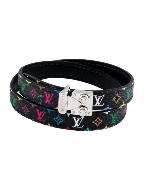 Louis Vuitton X Murakami Canvas & Leather Signature Wrap Bracelet