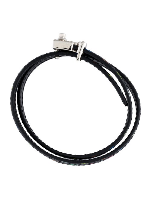 Louis Vuitton X Murakami Canvas & Leather Signature Wrap Bracelet