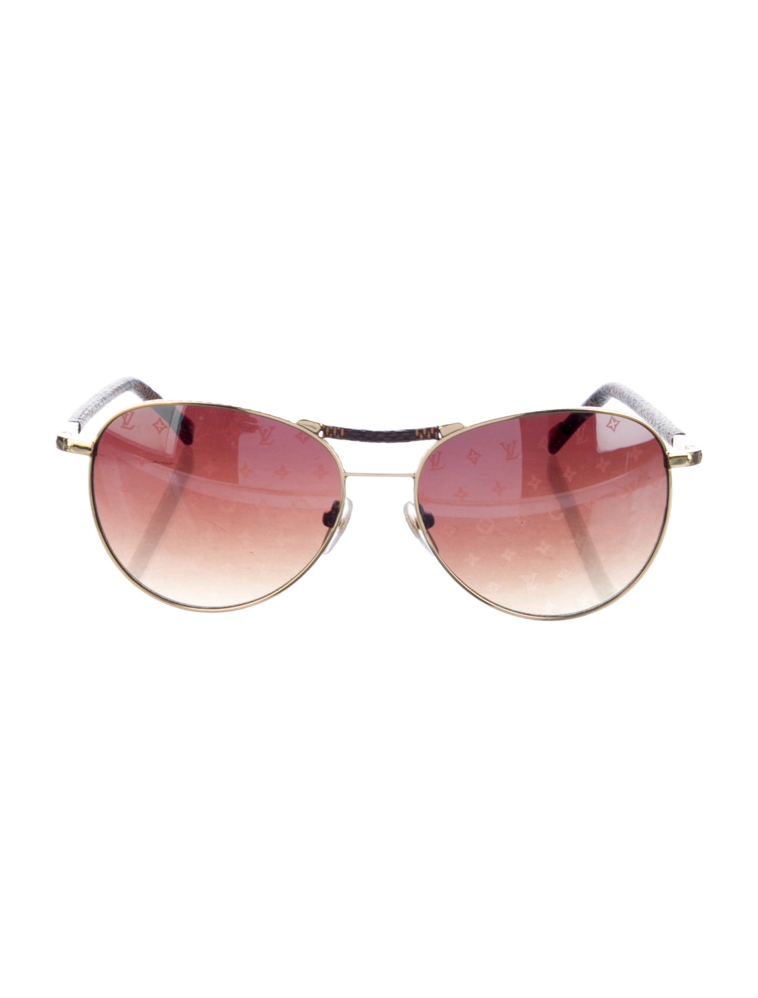 Louis Vuitton Aviator Mirrored Sunglasses