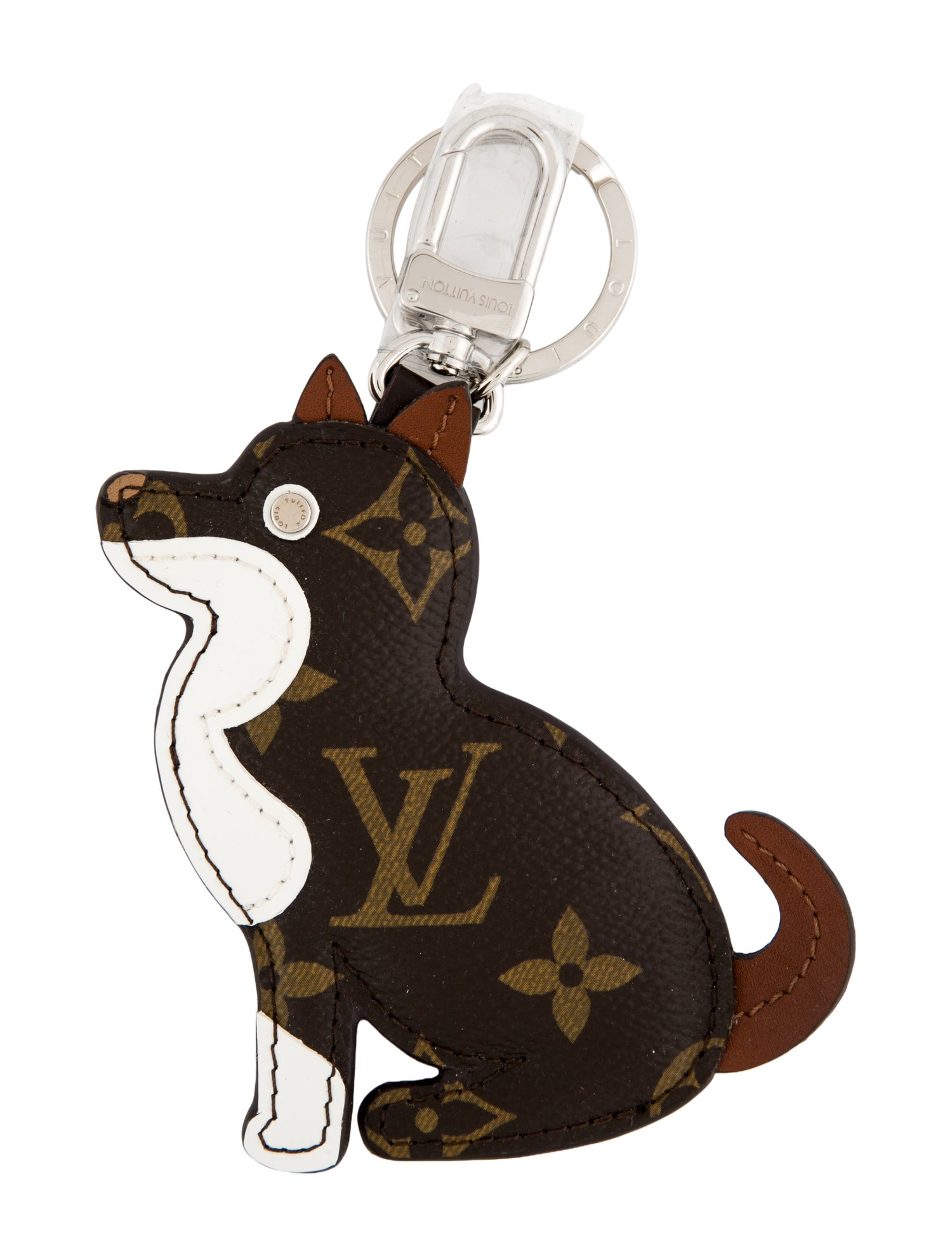 Louis Vuitton Monogram Dog Bag Charm and Key Holder