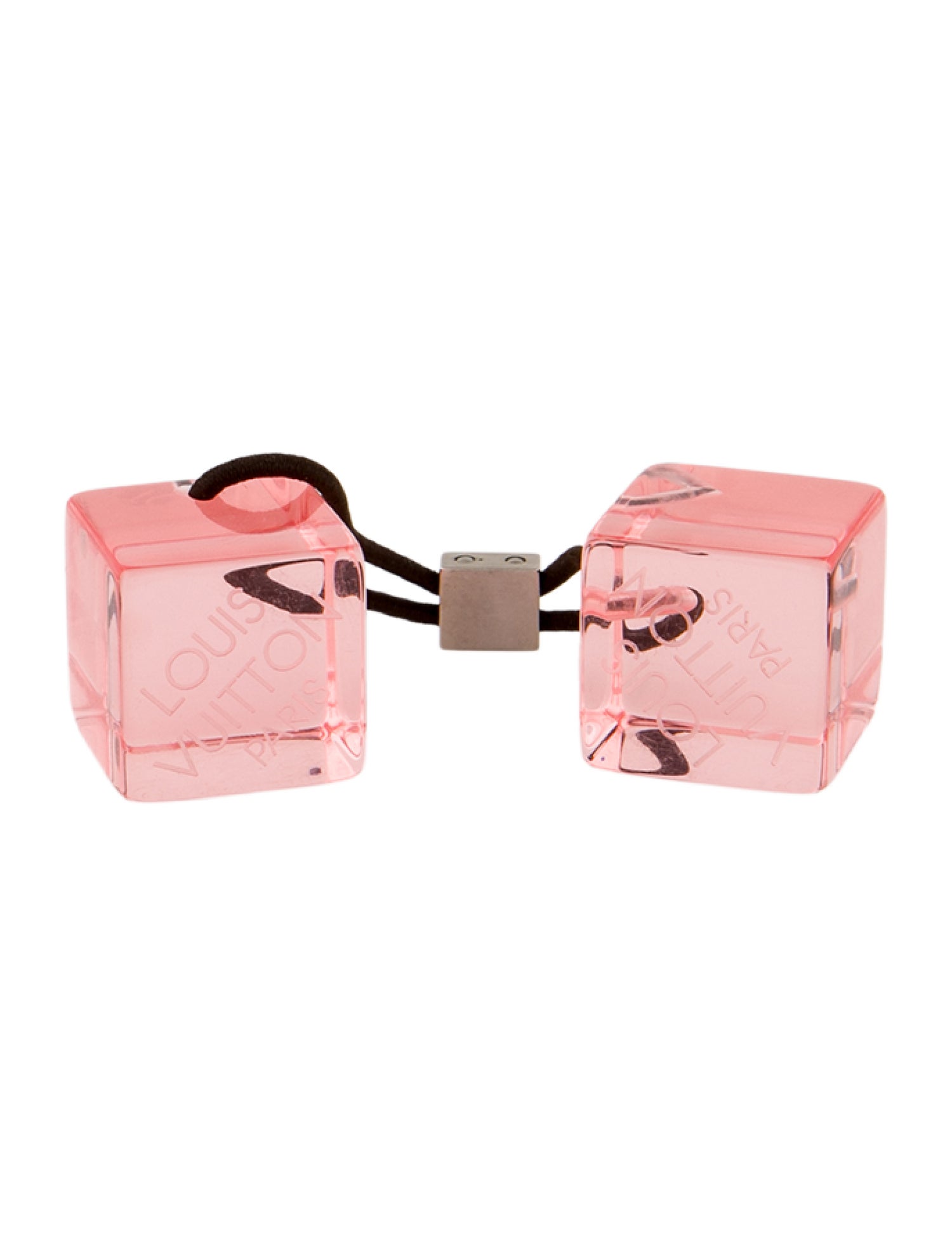 Louis Vuitton Resin Logo Hair Cubes