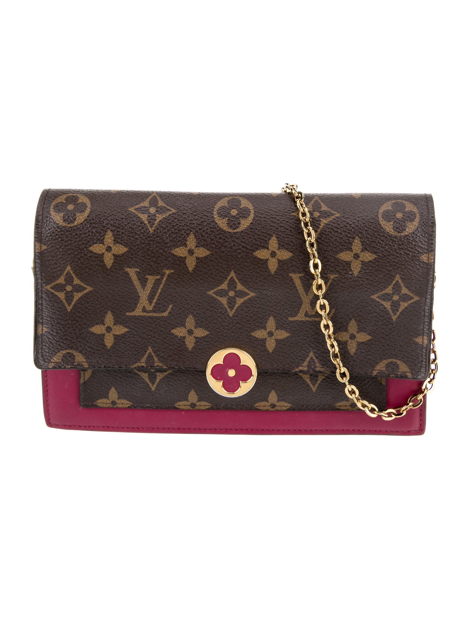 Louis Vuitton LV Monogram Flore Wallet On Chain