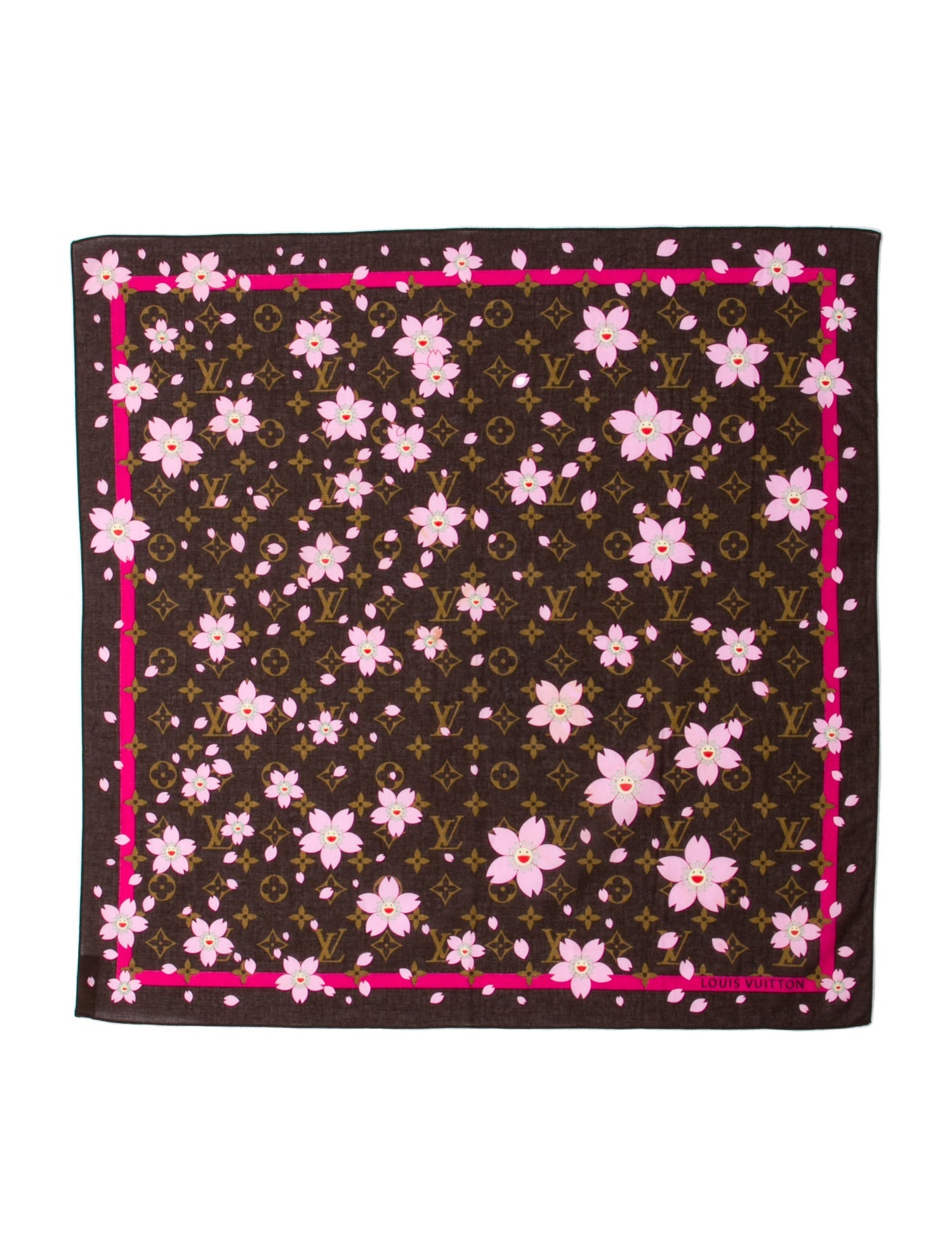 Louis Vuitton x Takashi Murakami Cherry Blossom LV Monogram Bandana