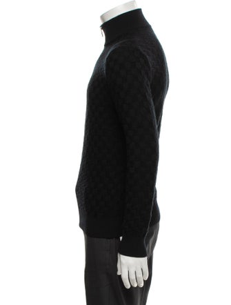 Louis Vuitton 2021 Damier Graphite Pattern Cardigan