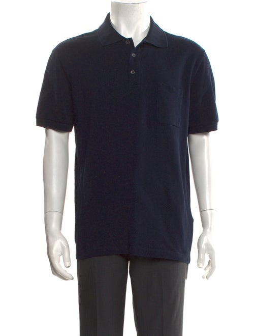 Louis Vuitton 2021 Damier Graphite Pattern Polo Shirt