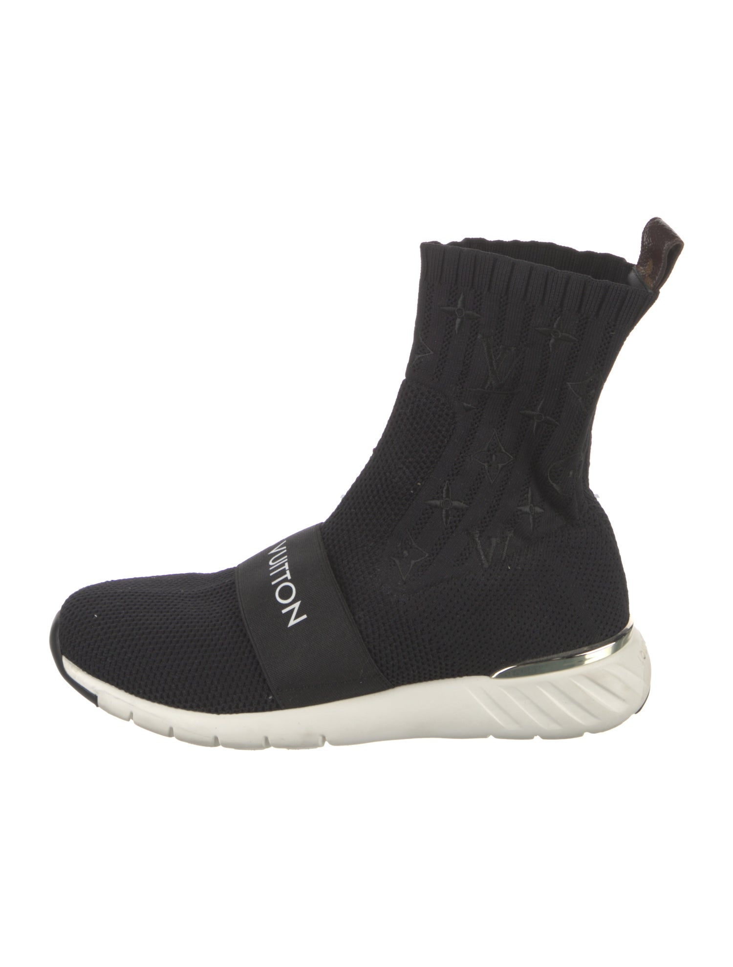 Louis Vuitton Monogram Pattern Sock Sneakers