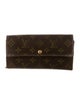 Louis Vuitton LV Monogram Coated Canvas Sarah Wallet