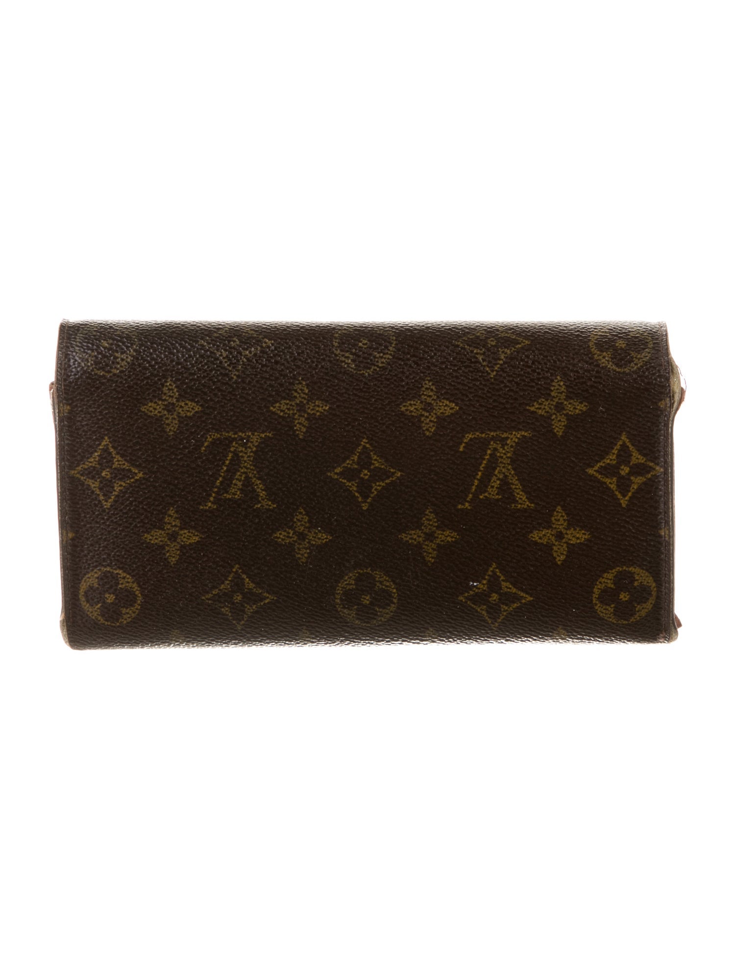 Louis Vuitton LV Monogram Coated Canvas Sarah Wallet