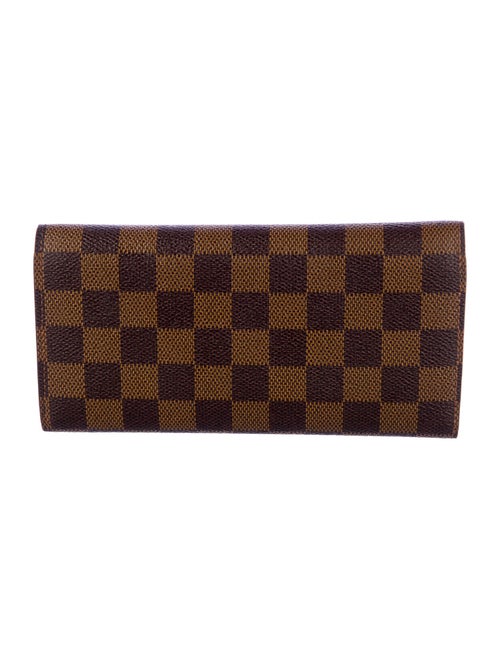 Louis Vuitton 2017 Damier Ebene Pattern Emilie Wallet