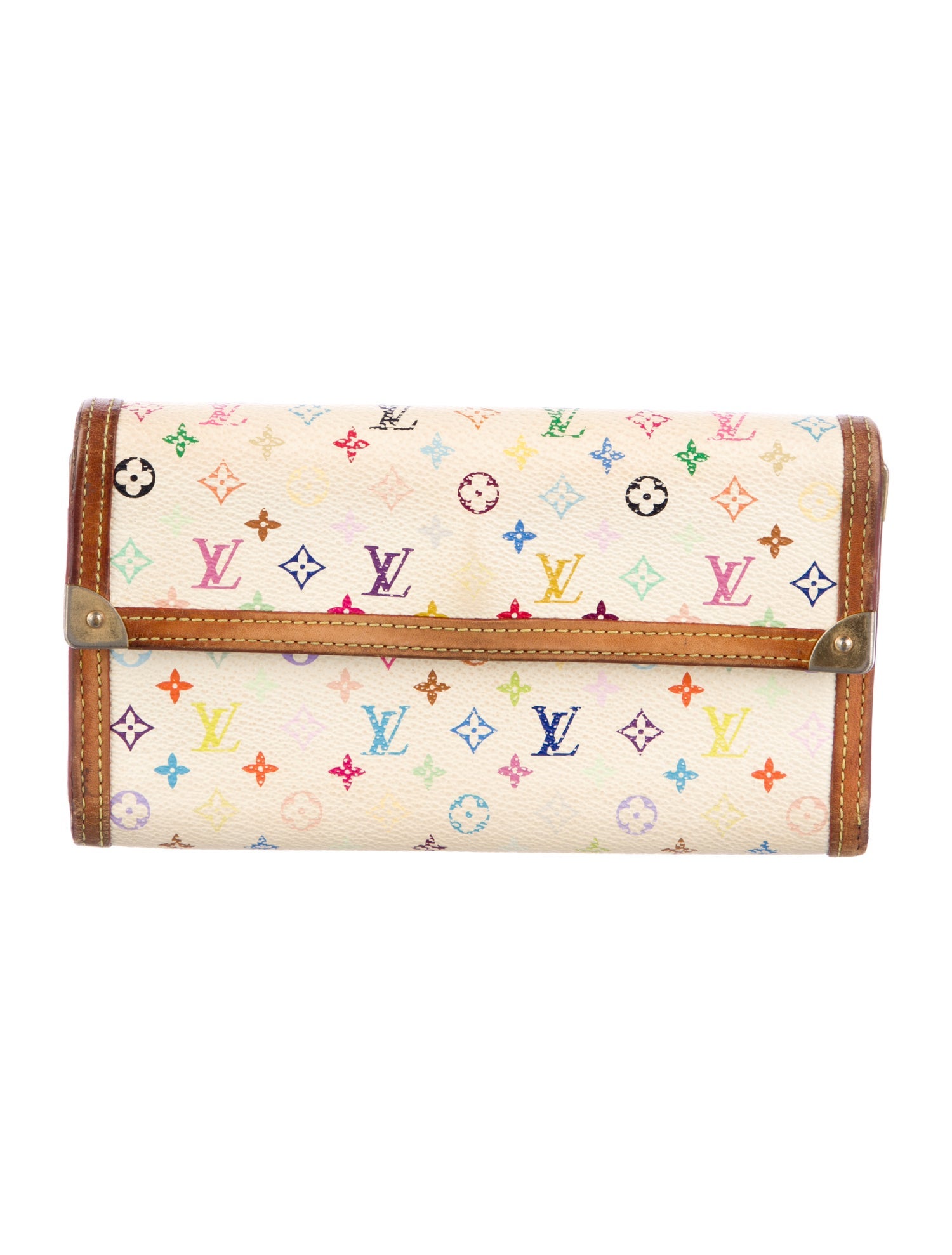Louis Vuitton 2005 Multicolore Monogram Pattern Sarah Wallet