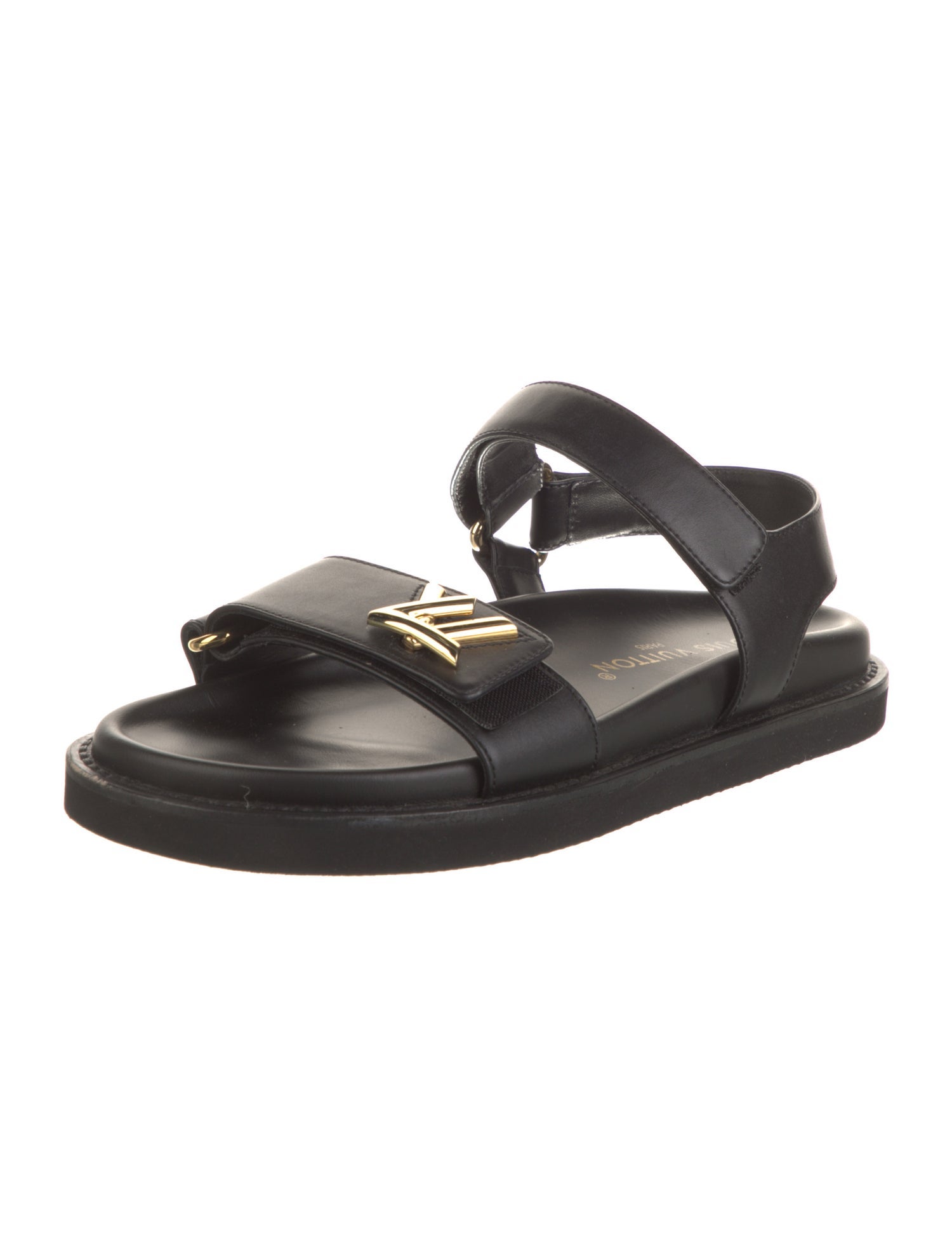 Louis Vuitton LV Monogram Leather Slingback Sandals