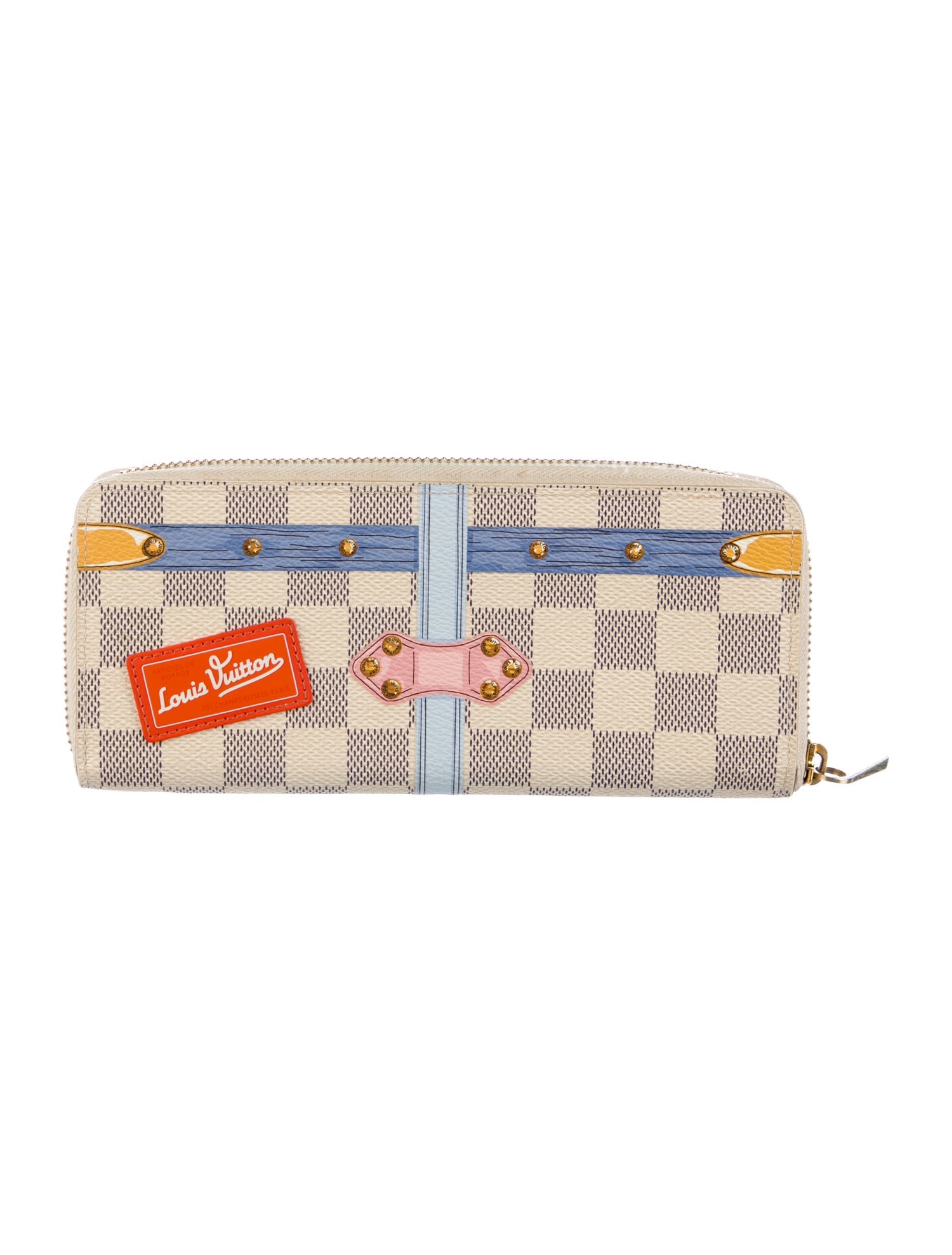 Louis Vuitton 2018 Damier Azur Pattern Clemence Wallet