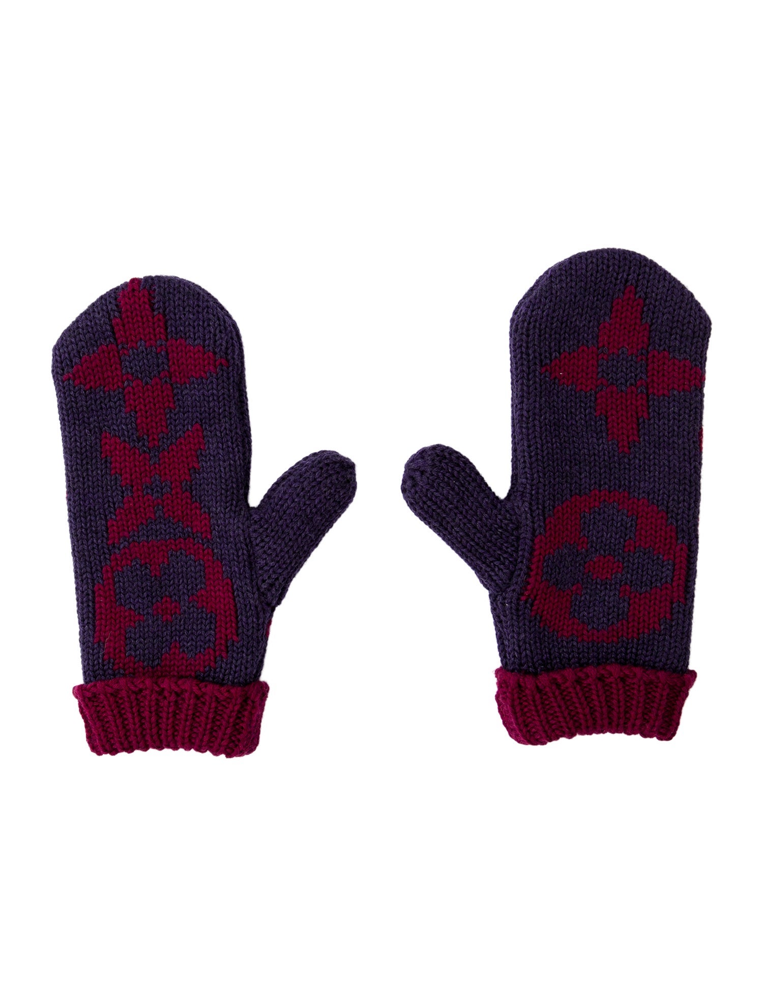 Louis Vuitton Monogram Knit Wool Mittens