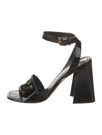 Louis Vuitton LV Monogram Patent Leather Sandals