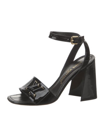 Louis Vuitton LV Monogram Patent Leather Sandals