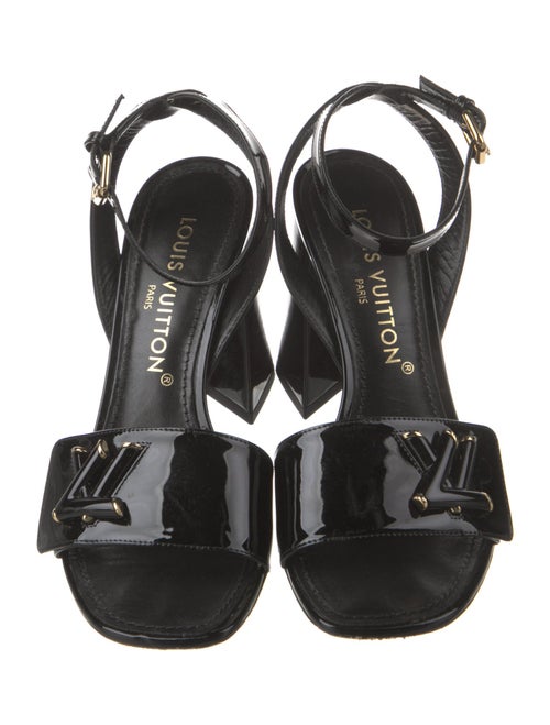 Louis Vuitton LV Monogram Patent Leather Sandals