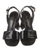 Louis Vuitton LV Monogram Patent Leather Sandals