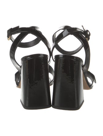 Louis Vuitton LV Monogram Patent Leather Sandals