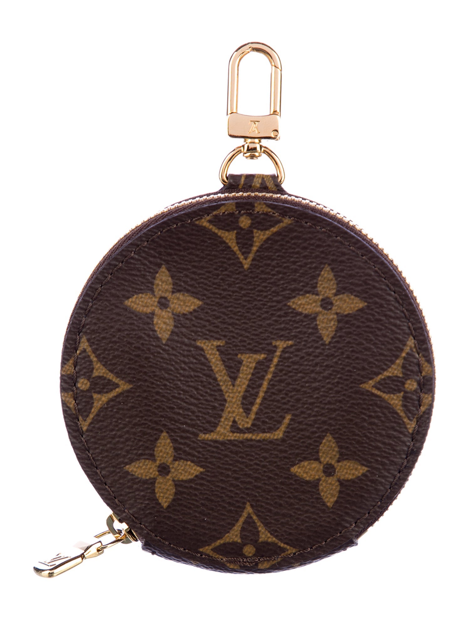 Louis Vuitton LV Monogram Coated Canvas Round Coin Purse