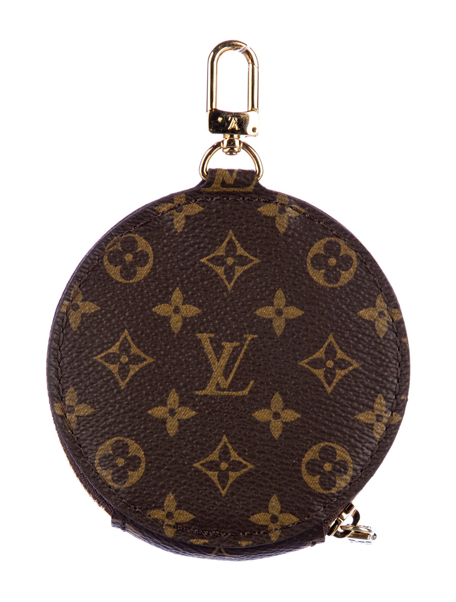 Louis Vuitton LV Monogram Coated Canvas Round Coin Purse