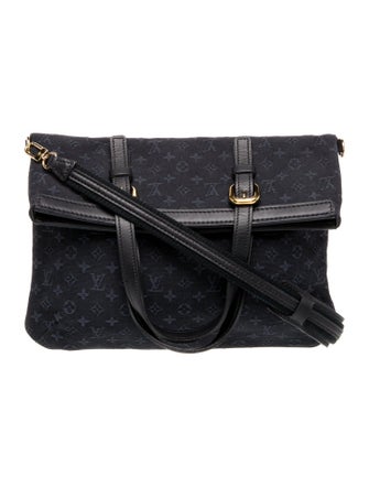 Louis Vuitton Monogram Mini Lin Mini Lin Francoise Fold Over Bag
