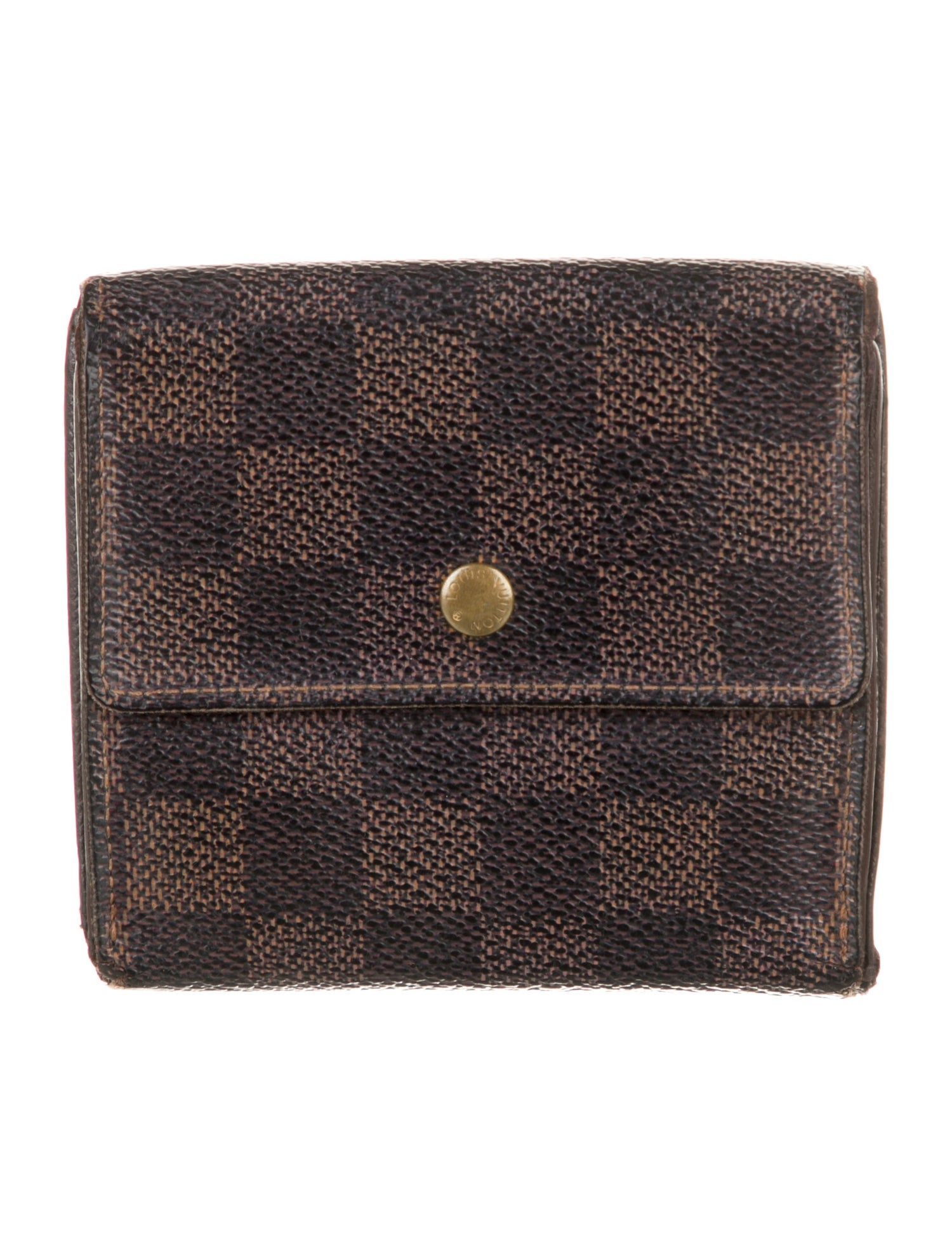 Louis Vuitton Vintage Damier Ebene Pattern Elise Wallet