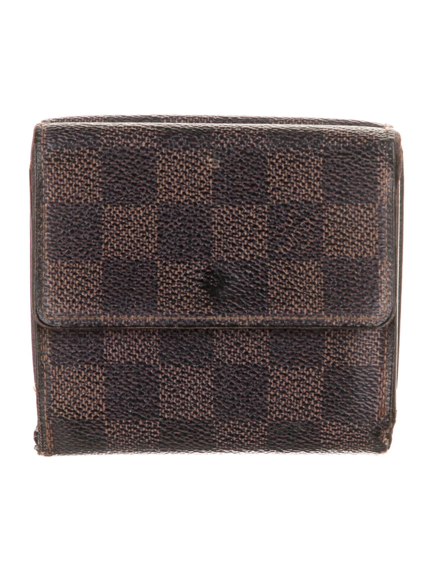 Louis Vuitton Vintage Damier Ebene Pattern Elise Wallet